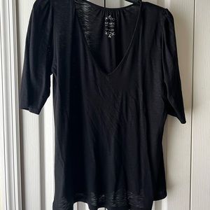 Velvet by Graham and Spencer Ruched Shoulder Tee